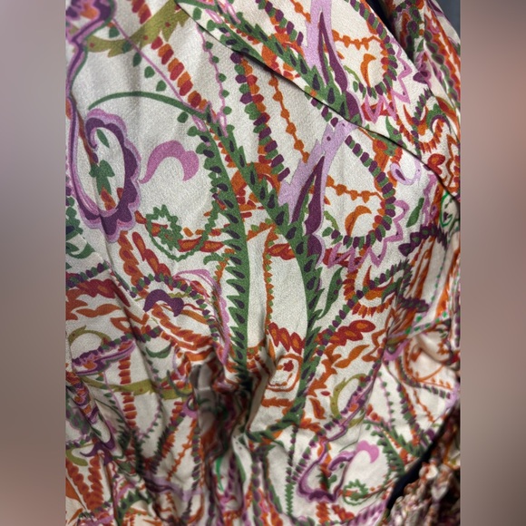 Two Piece Zara Top and Shorts Set. Colorful. NWT. - Picture 3 of 4